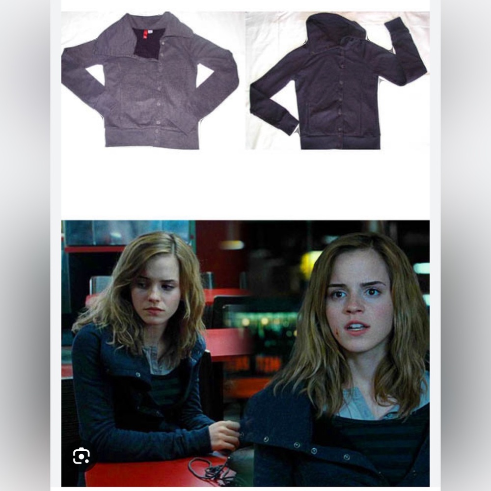 ASO Hermione Granger H&M Asymmetrical Button-up Sweatshirt - Picture 4 of 4